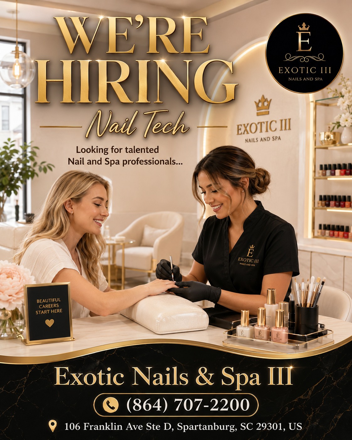 Exotic Nails & Spa III logo